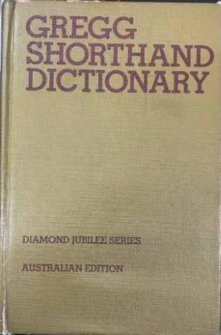 Gregg Shorthand Dictionary (Hardcover)