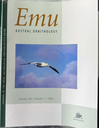 EMU : Austral Ornithology #103 (Mar 2003)