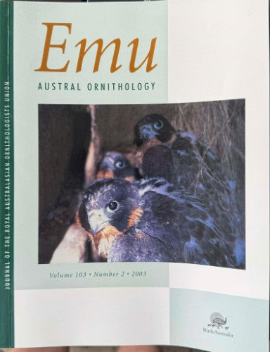 EMU : Austral Ornithology #103 (June 2003)