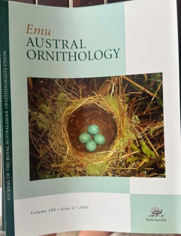 EMU : Austral Ornithology #109 (Dec 2009)