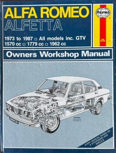 Haynes Owners Workshop Manual - Alfa Romeo Alfetta 1973-87 (All Models) (Hardcover)