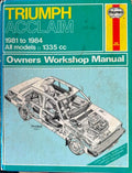 Haynes Service & Repair Manual - Truimph Acclaim 1981-84 (All Models) (Hardcover)