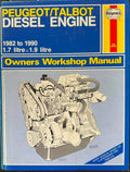 Haynes Service & Repair Manual - Peugeot / Talbot Diesel Engine 1982-90 (1.7-1.9L) (Hardcover)