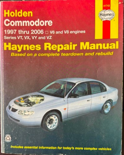 Haynes Service & Repair Manual - Holden Commodore 1997-2006 (V6 & V8) - VT VX VY & VZ