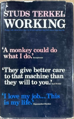 Studs Terkel - Working (Hardcover)