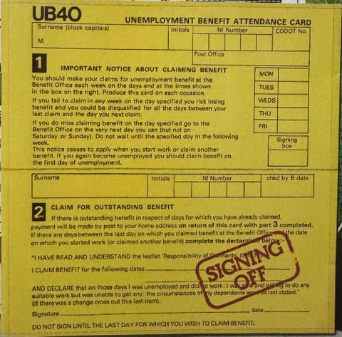 UB40 - Signing Off (CD)
