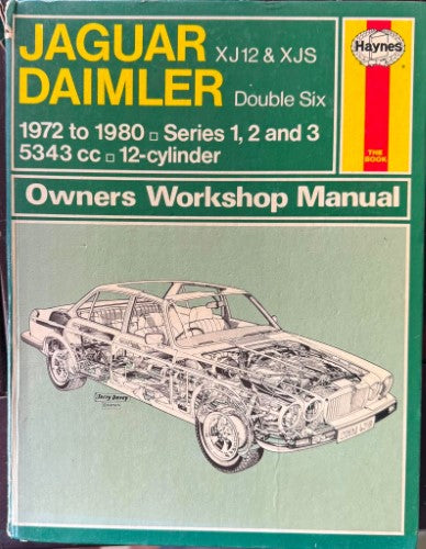 Haynes Service & Repair Manual - Jaguar XJ12 & XJS / Daimler Double Six (Hardcover)