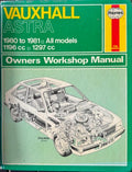 Haynes Service & Repair Manual - Vauxhall Astra 1980-81 (All Models) (Hardcover)