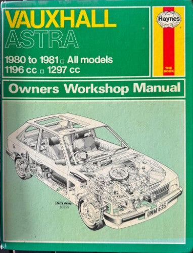 Haynes Service & Repair Manual - Vauxhall Astra 1980-81 (All Models) (Hardcover)