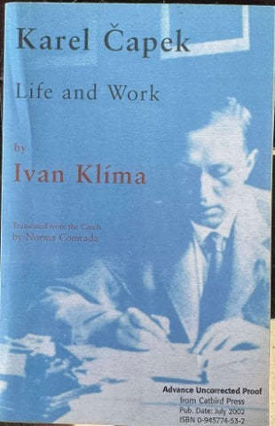 Ivan Klima - Karel Capek : Life & Work