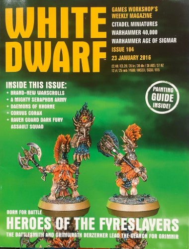 White Dwarf #104 (23 January 2016)