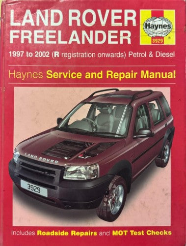 Haynes Service & Repair Manual - Land Rover Freelander - 1997-2002 (Petrol & Diesel - R Reg Onwards) (Hardcover)