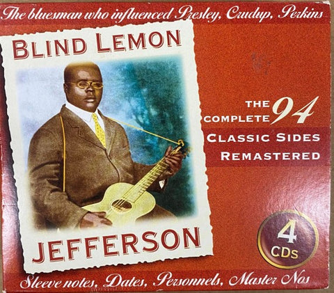 Blind Lemon Jefferson - The Complete 94 Classic Sides Remastered (Box Set) (CD)