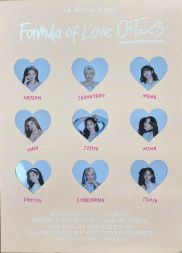 Twice - Formula Of Love: O+T=<3 (Full Of Love Version) (CD)