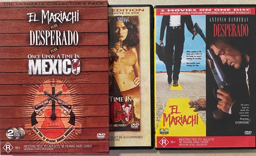 El Mariachi / Desperado / Once Upon A Time In Mexico (DVD)