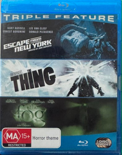 Escape From New York / The Thing / The Fog (Blu Ray)