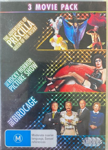 Priscilla : Queen Of The Desert / Rocky Horror Show / The Birdcage (DVD)