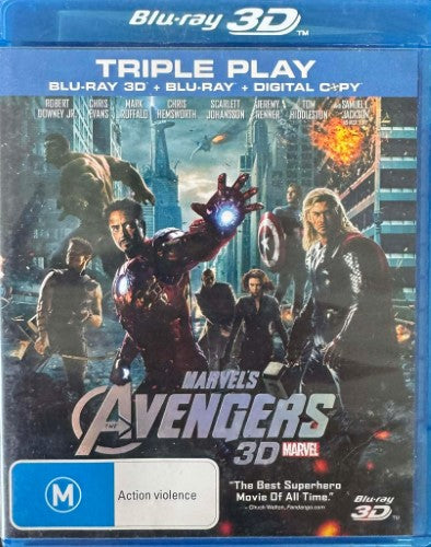 Marvel's Avengers 3D (w/ blu ray 3D / blue ray / Digital Copy) (Blu-Ray)