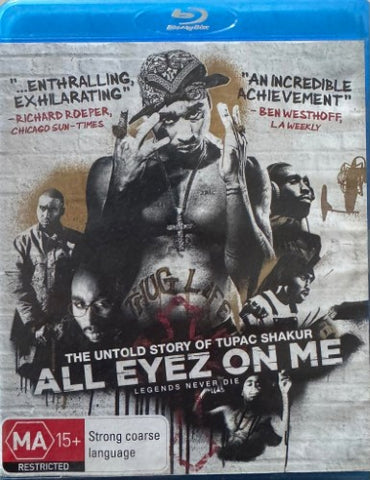 All Eyez On Me : The Untold Story Of Tupac Shakur (Blu Ray)