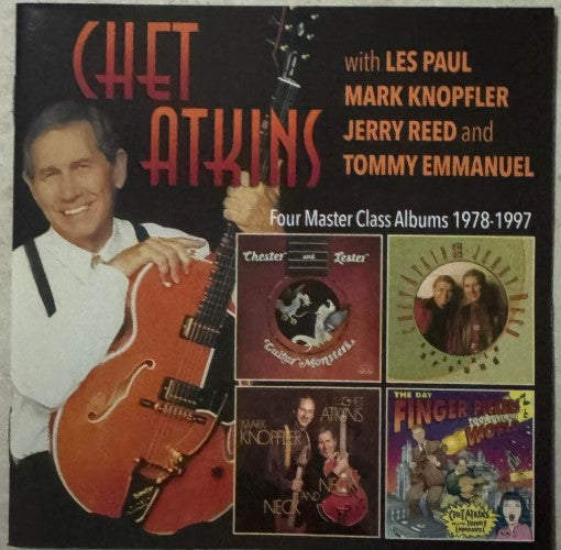 Chet Atkins - with Les Paul, Mark Knopfler, Jerry Reed & Tommy Emmanuel – Four Master Class Albums  1978 - 1997 (CD)