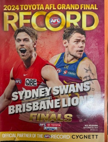 AFL Record : Grand Final 2024 : Sydney Swans Vs Brisbane Lions