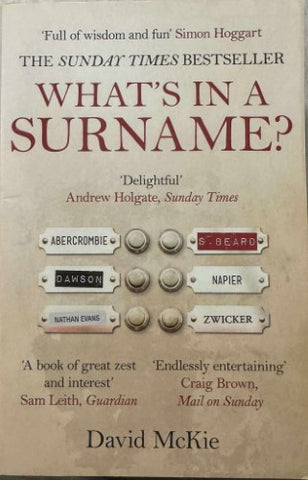 David McKie - What's In A Surname ?