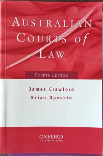 James Crawford / Brian Opeskin - Australian Courts Of Law