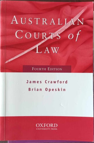 James Crawford / Brian Opeskin - Australian Courts Of Law