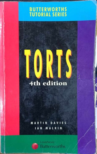 Martin Davies / Ian Malkin - Torts (4th Edition)