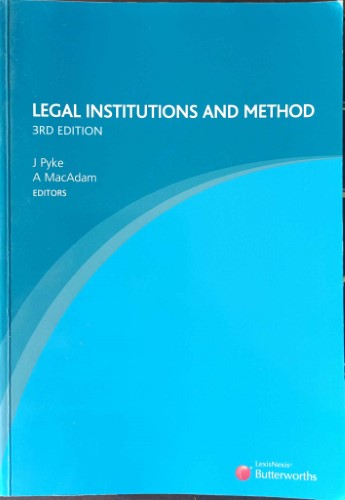 John Pike / Alastair MacAdam - Legal Institutions And Method