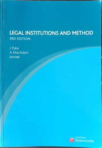 John Pike / Alastair MacAdam - Legal Institutions And Method