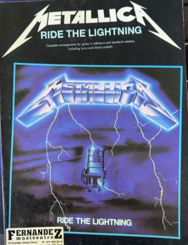 Music Tablature Book - Metallica - Ride The Lightning