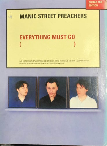 Music Tablature Book - Manic Street Preachers : Everything Must Go