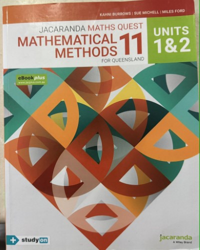 Kahni Buirrows (& Others) - Mathematical Methods For Queensland 11 - Units 1 & 2
