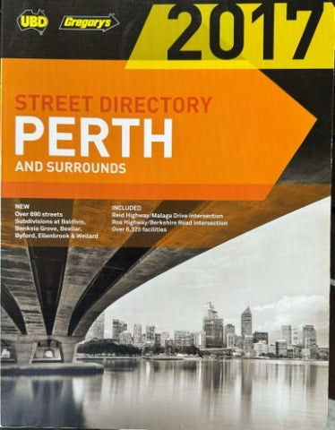 UBD / Gregorys - Perth (& Surrounds) Street Directory 2017