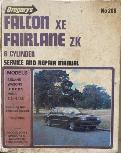 Gregory's Service & Repair Manual - #208 Falcon XE / Fairlane ZK (Hardcover)