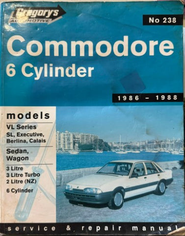 Gregory's Service & Repair Manual - ##238 - Holden Commodore 6 Cyl 1986-88