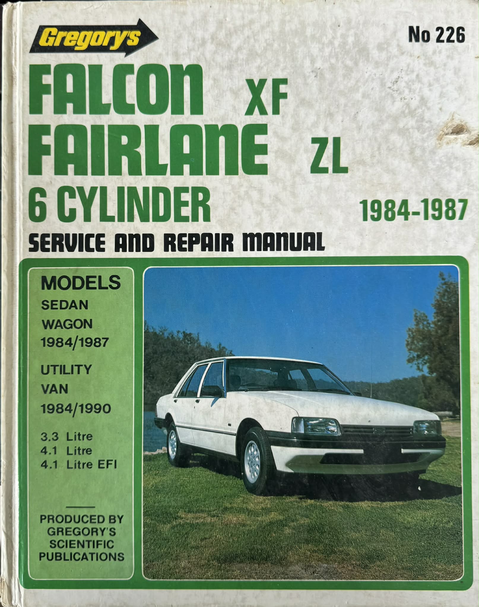 Gregory's Service & Repair Manual - #226 Falcon XF / Fairlane ZL (Hardcover)