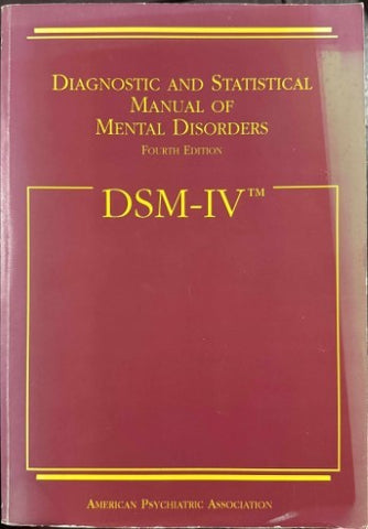 Diagnostic & Statistical Manual Of Mental Disorders (4th Edition) (Hardcover)
