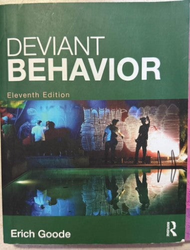 Erich Goode - Deviant Behaviour (11th Edition)