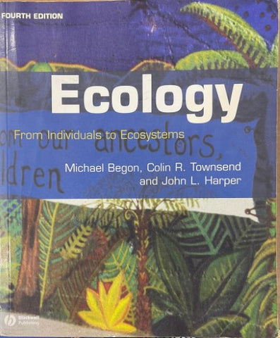 Michael Begon / Colin Townsend / John Harper - Ecology