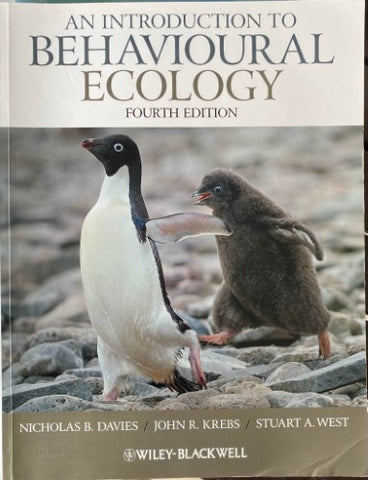 Nicholas Davies / John Krebs / Stuart West - An Introduction To Behavioural Ecology (4th Edn)