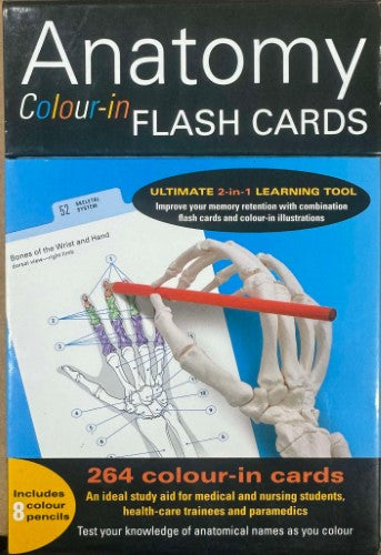 Anatomy Flash Cards : 264 Colour In Cards