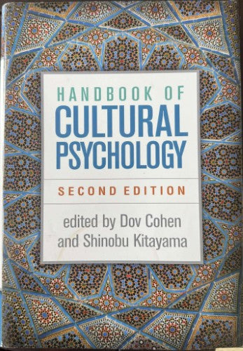 Dov Cohen (Editor) - Handbook Of Cultural Psychology (Hardcover)