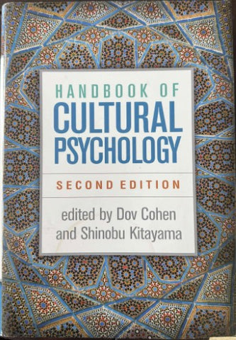 Dov Cohen (Editor) - Handbook Of Cultural Psychology (Hardcover)