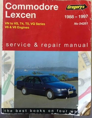 Gregory's Service & Repair Manual - #04281 - Holden Commodore Lexcen 1988-1997