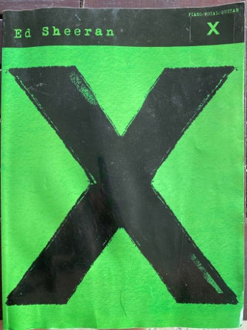 Music Tablature Book - Ed Sheeran - X