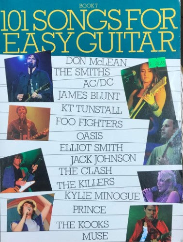 Music Tablature Book - 101 Songs For Easy Guitar