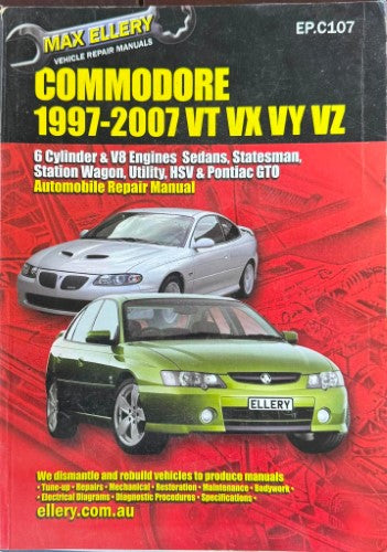 Max Ellery Vehicle Repair Manual - Commodore 1997-2007 (VT/VX/VY/VZ)