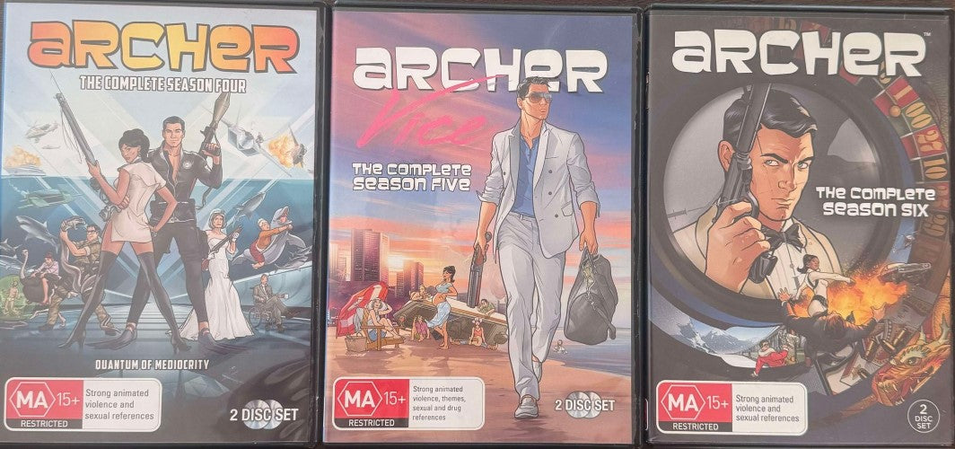 Archer : Season Four / Five / Six (DVD)